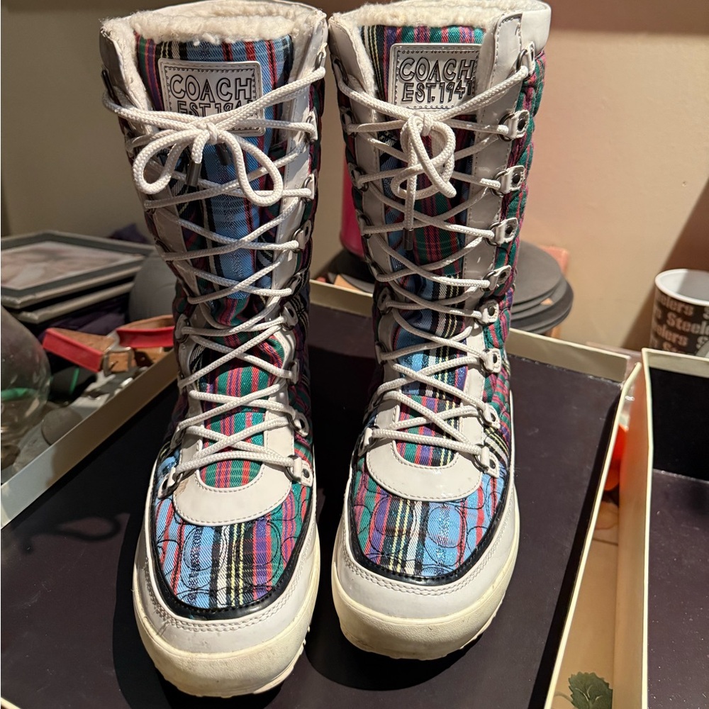 Coach Vibrant Blue and Red Footwear